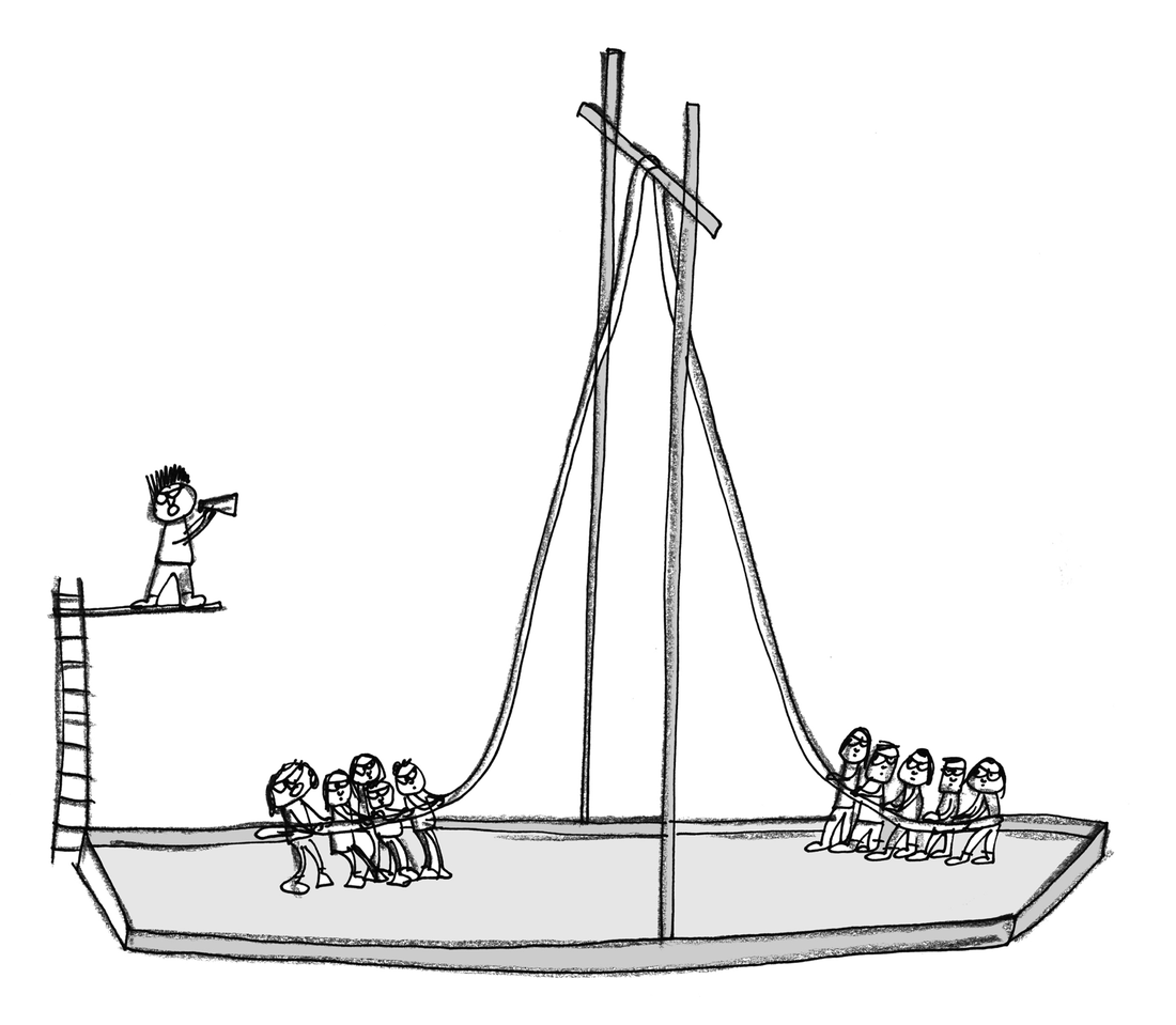 Vertical Tug-of-war