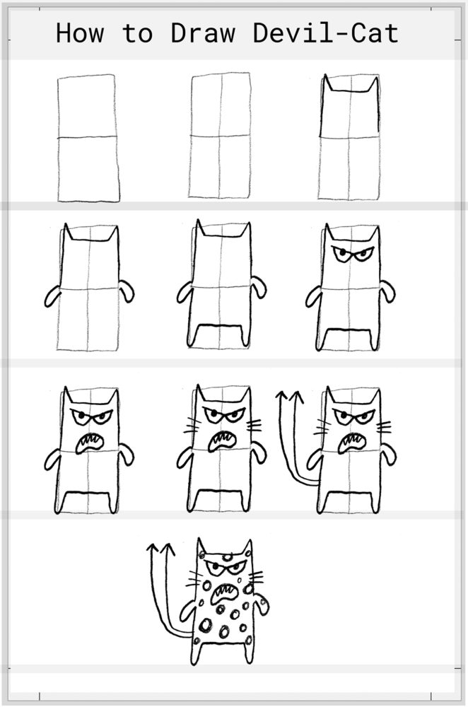 Devil-Cat added to our How-to-Draw page